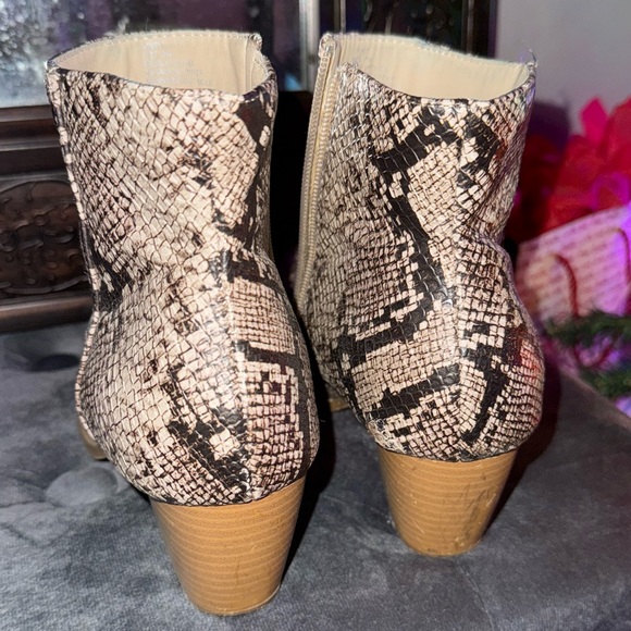 Snake-Print Booties - Picture 9 of 16